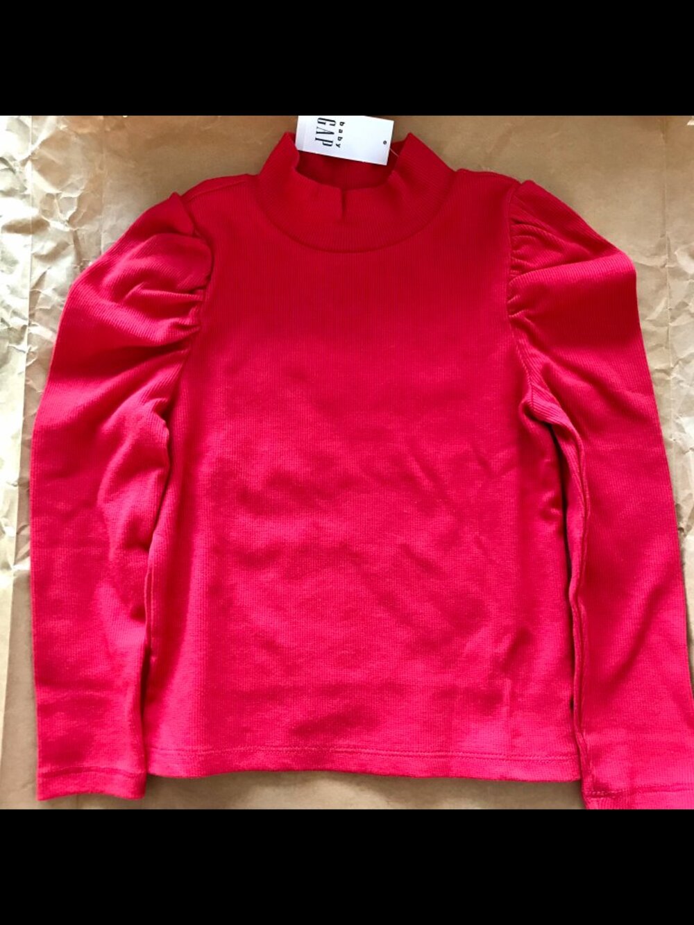 Gap Red Long Sleeve Top